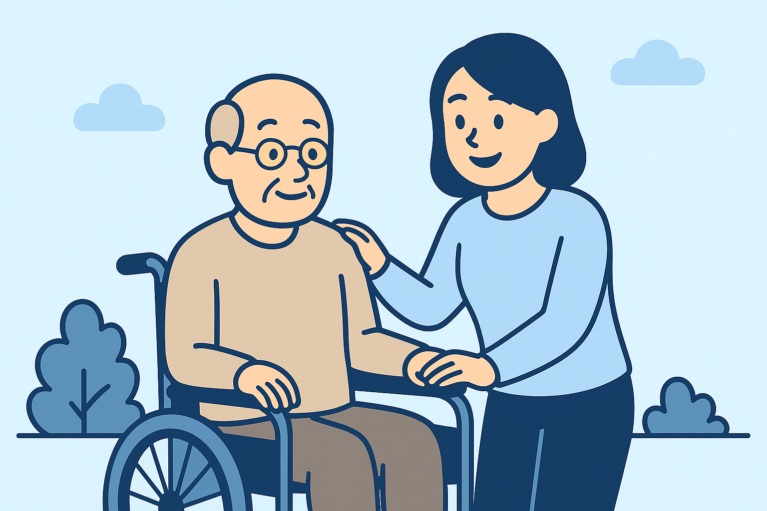 介護保険と介護費用の備えイメージ