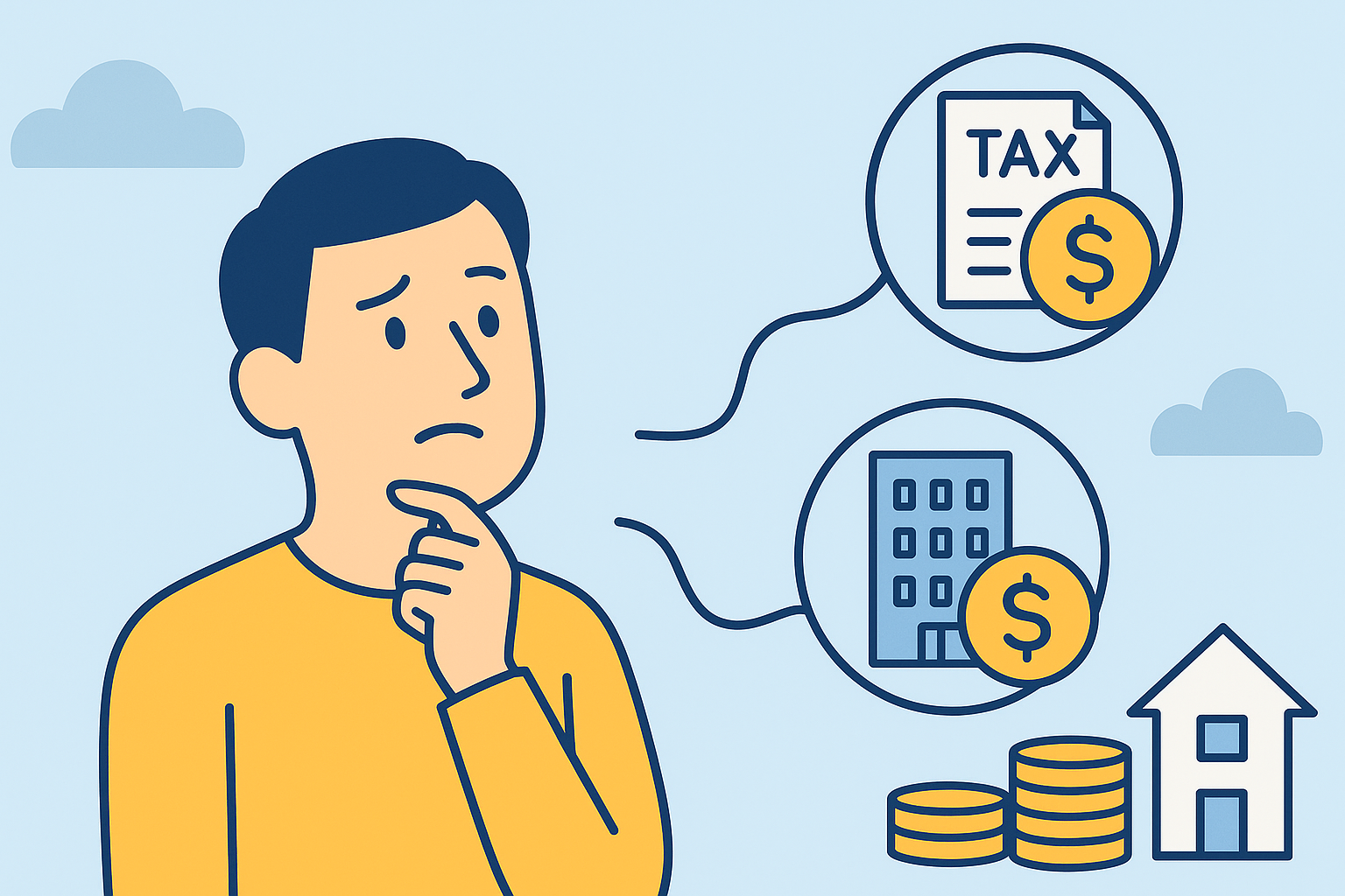 投資と税金のイメージ