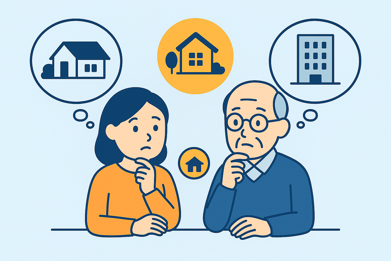 老後の住まいの選択肢イメージ