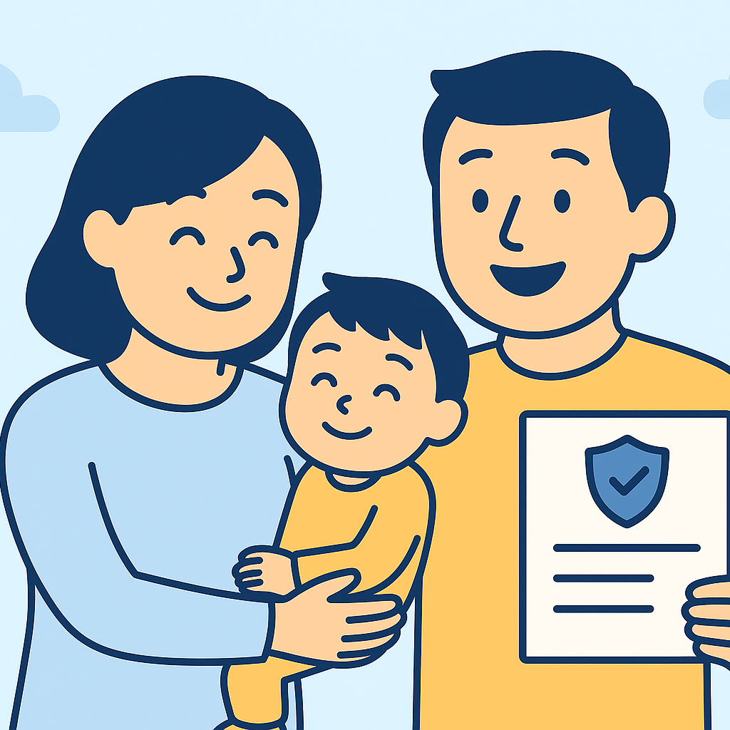 子育て世帯が入るべき保険と不要な保険のイメージ