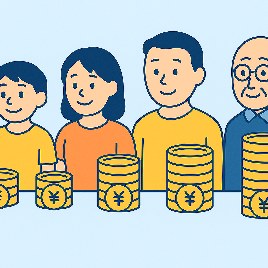 年代別資産形成の戦略のイメージ
